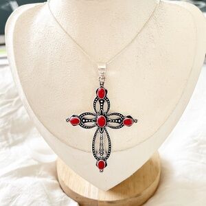 925 Sterling Silver Italian Coral Necklace Handmade Gemstone Womens Jewelry